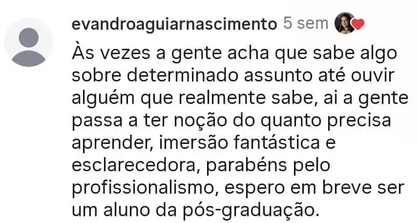 depoimento imersão 1